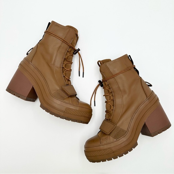 Converse GR82 Hi Top Glove Brown Mountain Club Leather Platform Combat Boots - Picture 10 of 11